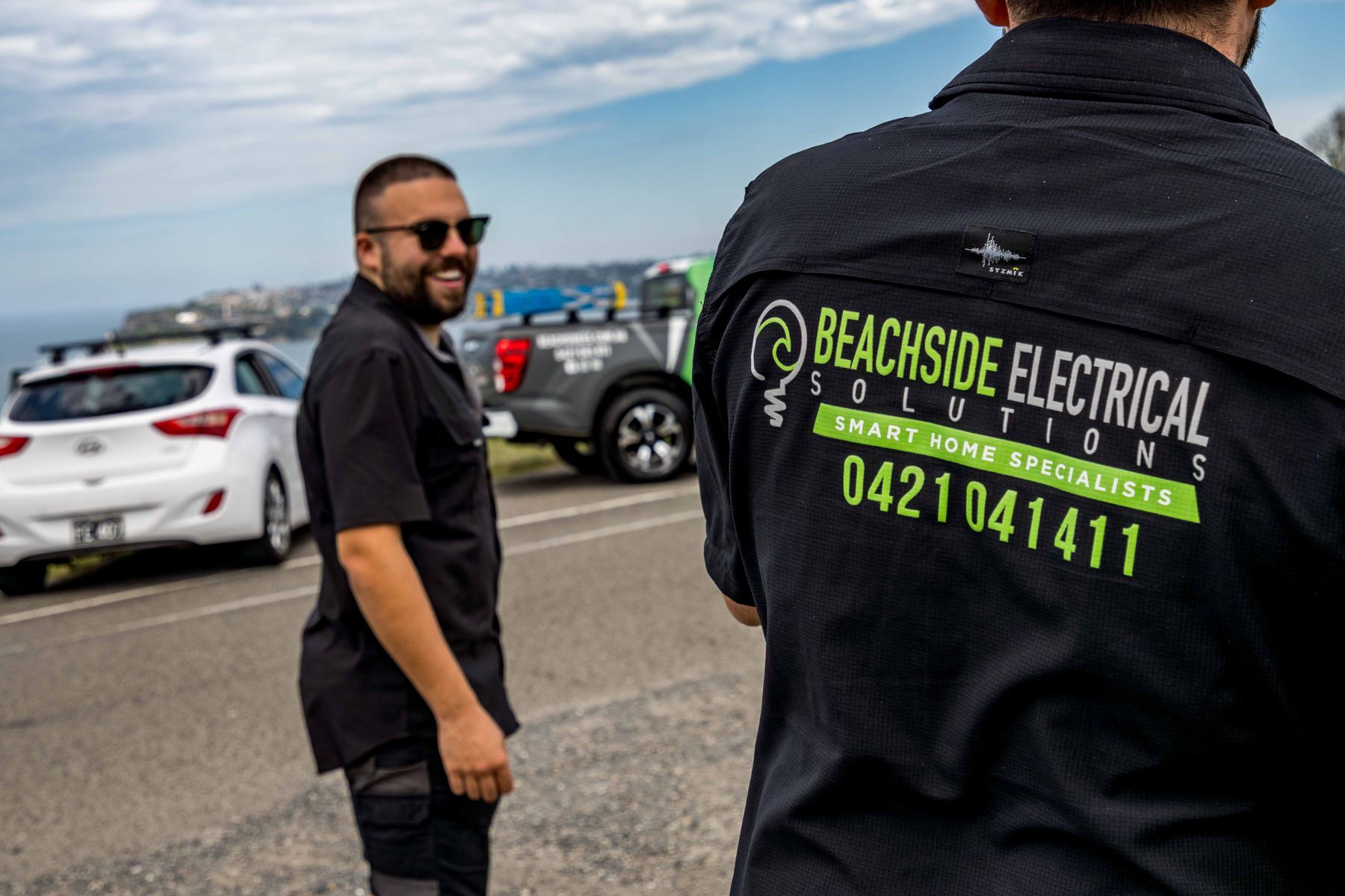 Two BSES team members on site