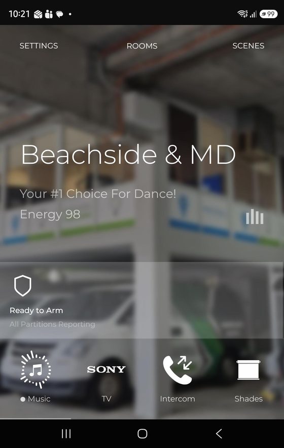 The Savant app on a BSES client's Android phone